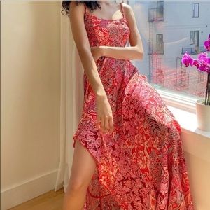 Free People Forever Yours Smocked Slip Dress XS